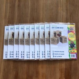 Zumibox DIY Cube Box Recycled Kraft Template #4051